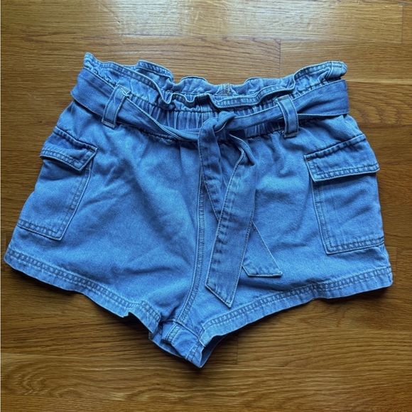 🎉3 for 30. PacSun Jeans High Waist Denim Blue Shorts - Picture 1 of 3